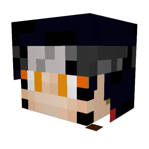 qtip405 Minecraft avatar head, 3D render