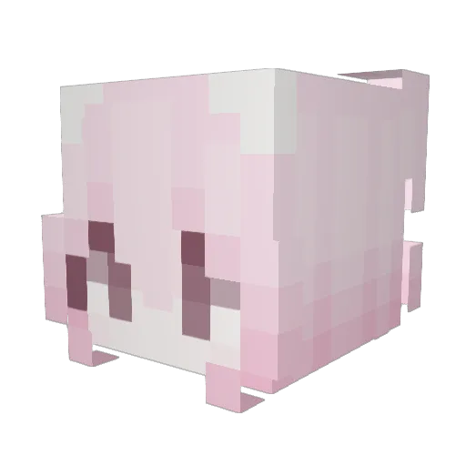 qtkc Minecraft avatar head, 3D render