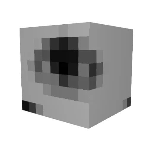 qtlaxo Minecraft avatar head, 3D render