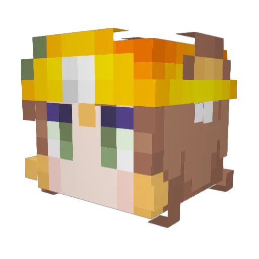 qtleaf2 Minecraft avatar head, 3D render