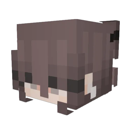 qtlyn Minecraft avatar head, 3D render