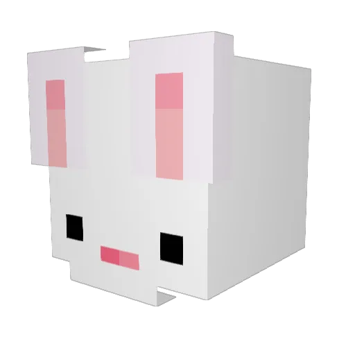 qtrin Minecraft avatar head, 3D render