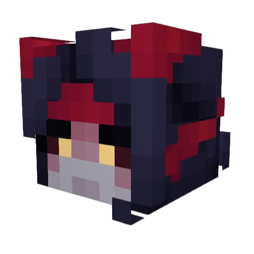 qtrnevermore_ Minecraft avatar head, 3D render
