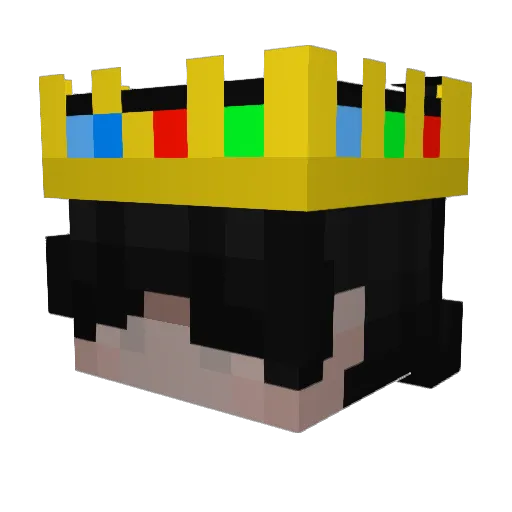 qtrxfts Minecraft avatar head, 3D render