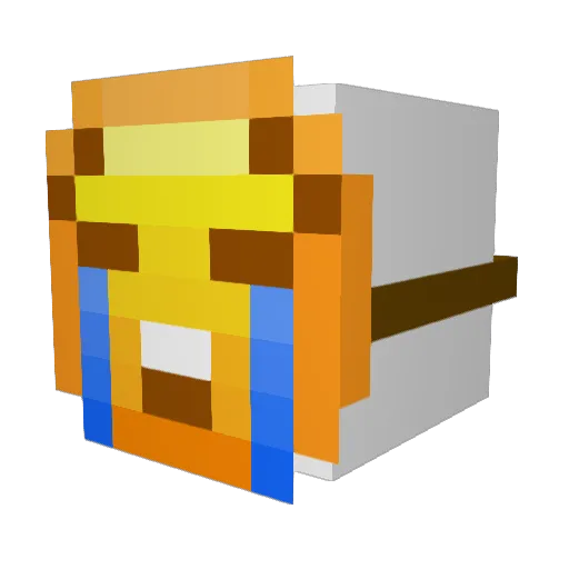 qttko Minecraft avatar head, 3D render