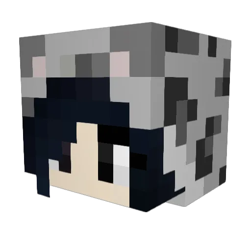 qttz Minecraft avatar head, 3D render