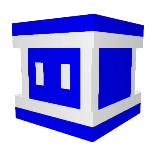 qty686 Minecraft avatar head, 3D render