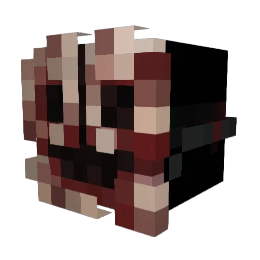qu1et_5611 Minecraft avatar head, 3D render