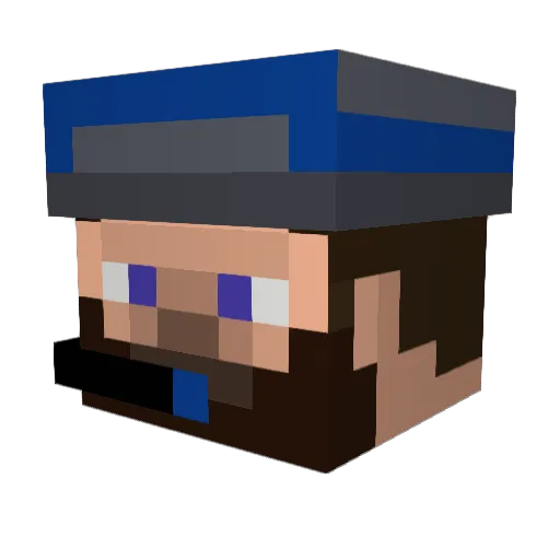 quack_____ Minecraft avatar head, 3D render