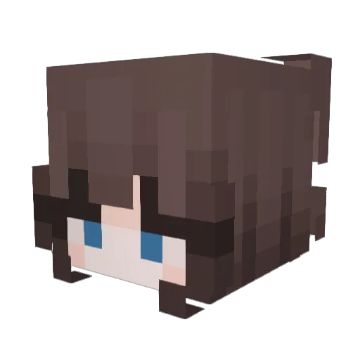 quack_quuack Minecraft avatar head, 3D render