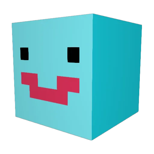 quackchaos Minecraft avatar head, 3D render