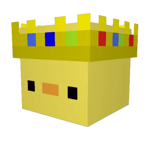 quackkiddo_ Minecraft avatar head, 3D render
