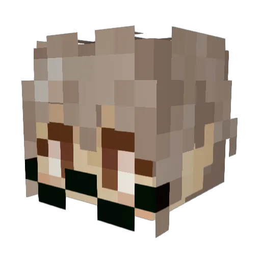quacknook Minecraft avatar head, 3D render