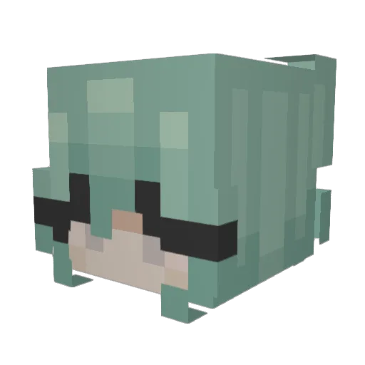 quacktables Minecraft avatar head, 3D render