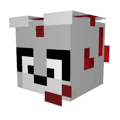 quackyXD1 Minecraft avatar head, 3D render