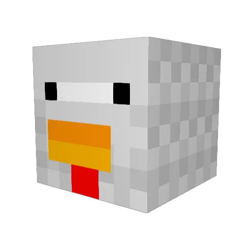 quadbike01 Minecraft avatar head, 3D render