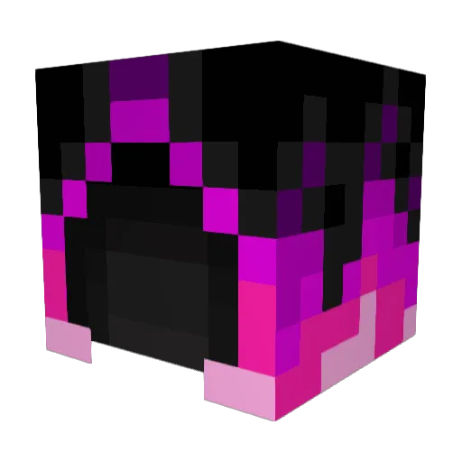 quadtone Minecraft avatar head, 3D render