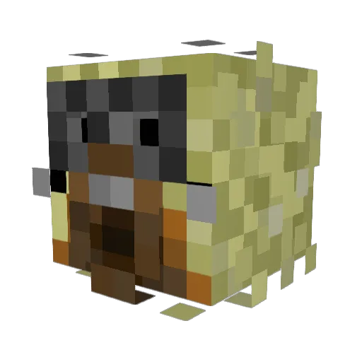 quaecunque Minecraft avatar head, 3D render