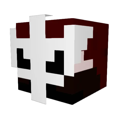 quaero_ Minecraft avatar head, 3D render