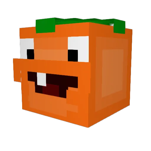 quafke Minecraft avatar head, 3D render