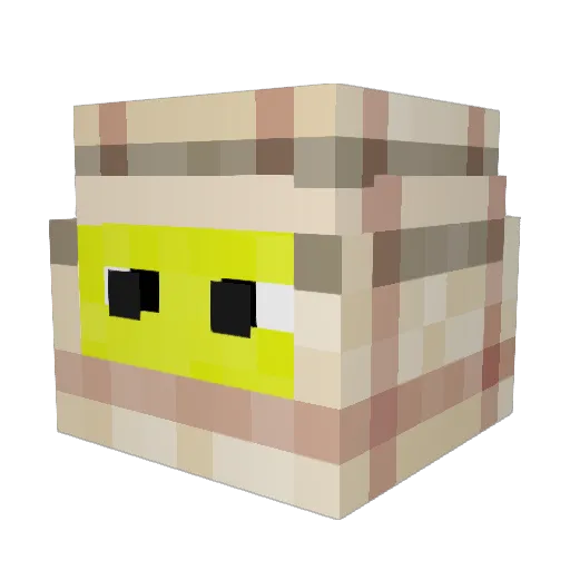 quajitz Minecraft avatar head, 3D render