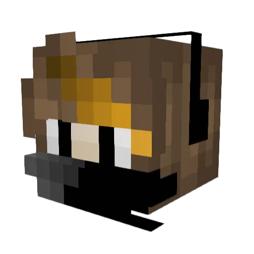 quakemax Minecraft avatar head, 3D render