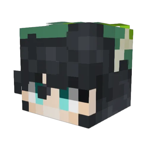 qualifiedpage Minecraft avatar head, 3D render