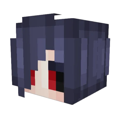 qualquer Minecraft avatar head, 3D render
