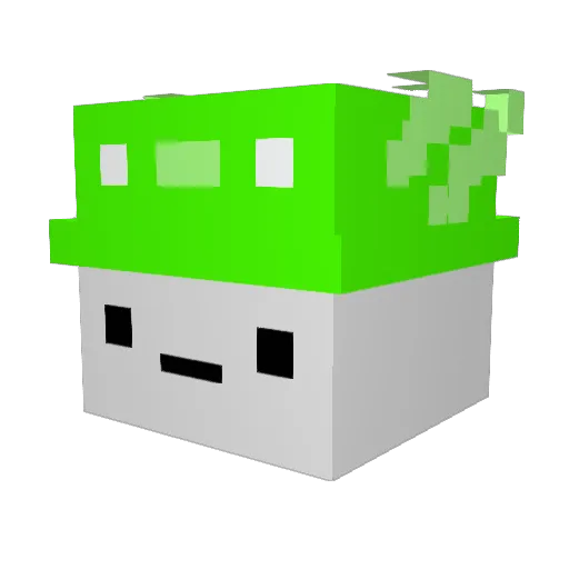 quanglocle Minecraft avatar head, 3D render
