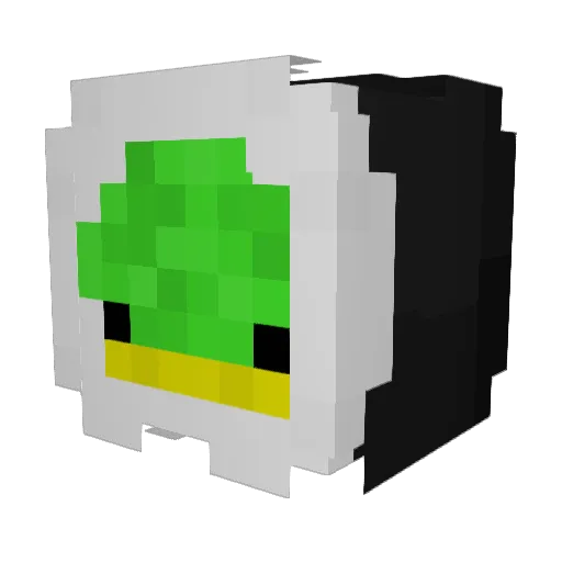 quann Minecraft avatar head, 3D render