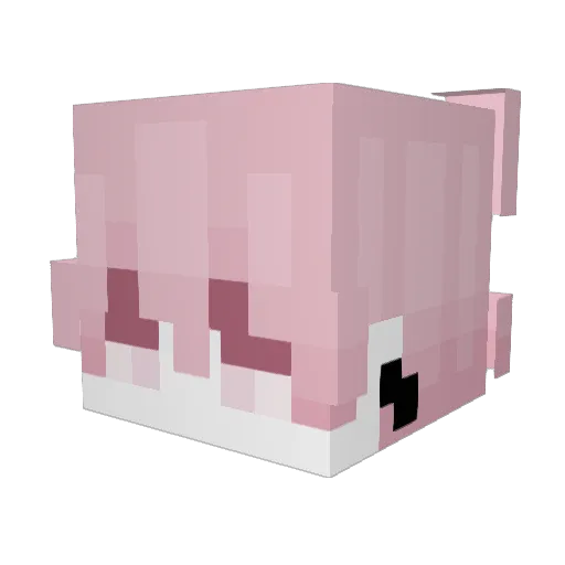quansan3 Minecraft avatar head, 3D render