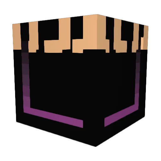 quantfy Minecraft avatar head, 3D render
