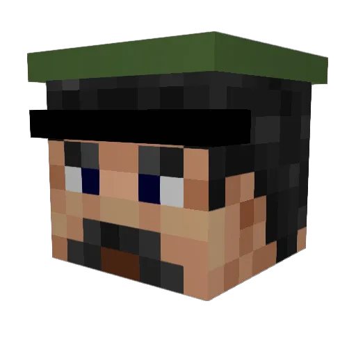 quantum_48 Minecraft avatar head, 3D render