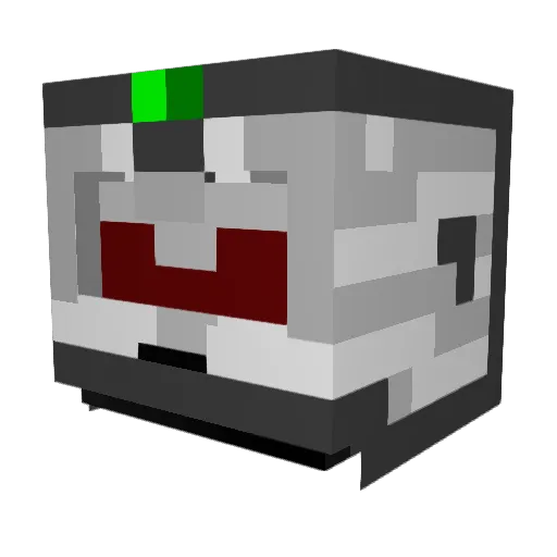 quantummachinist Minecraft avatar head, 3D render