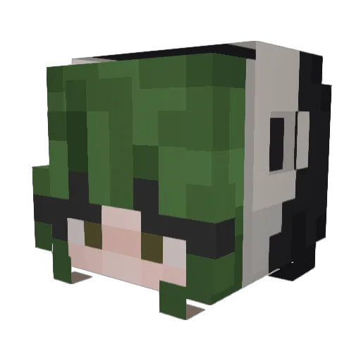 quarabs Minecraft avatar head, 3D render