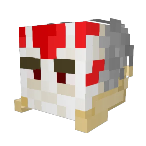 quarantinedrat Minecraft avatar head, 3D render