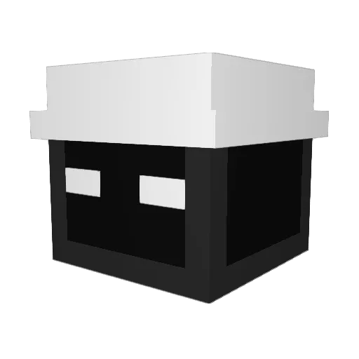 quarckz Minecraft avatar head, 3D render