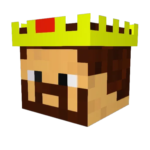 quard_0 Minecraft avatar head, 3D render