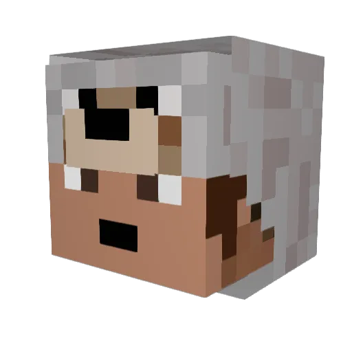 quark101 Minecraft avatar head, 3D render