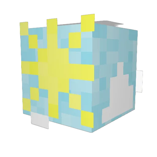 quartzcrime Minecraft avatar head, 3D render