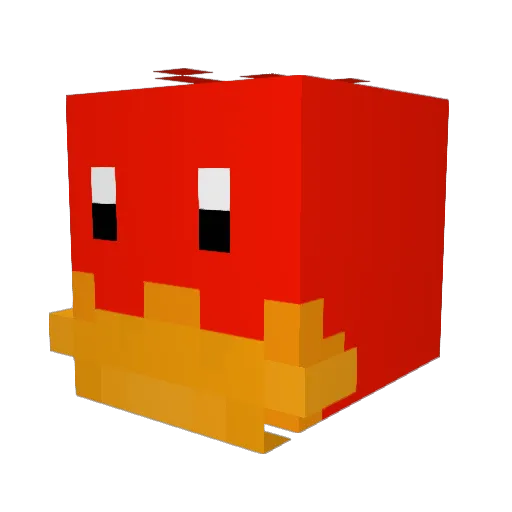 quartzwan Minecraft avatar head, 3D render