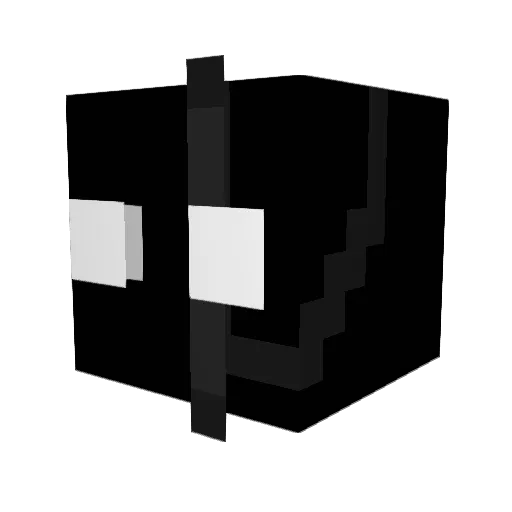 quasaunt Minecraft avatar head, 3D render