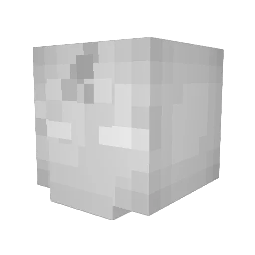 quatresj Minecraft avatar head, 3D render