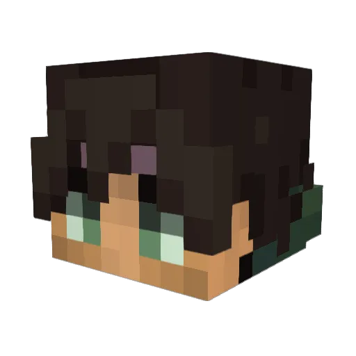 quavingle_dingle Minecraft avatar head, 3D render