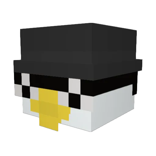 quaxen Minecraft avatar head, 3D render
