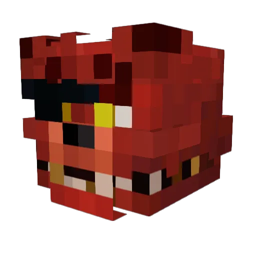 qubastry Minecraft avatar head, 3D render