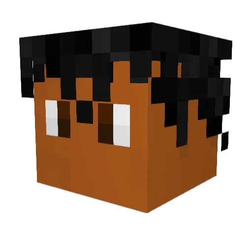 qubby2 Minecraft avatar head, 3D render