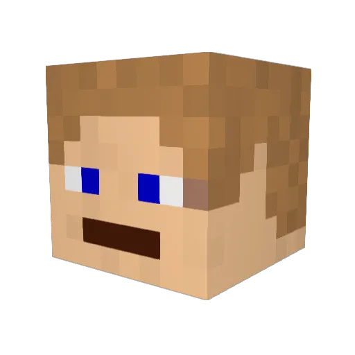 queekboy Minecraft avatar head, 3D render