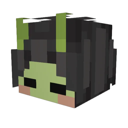 queemnxd Minecraft avatar head, 3D render