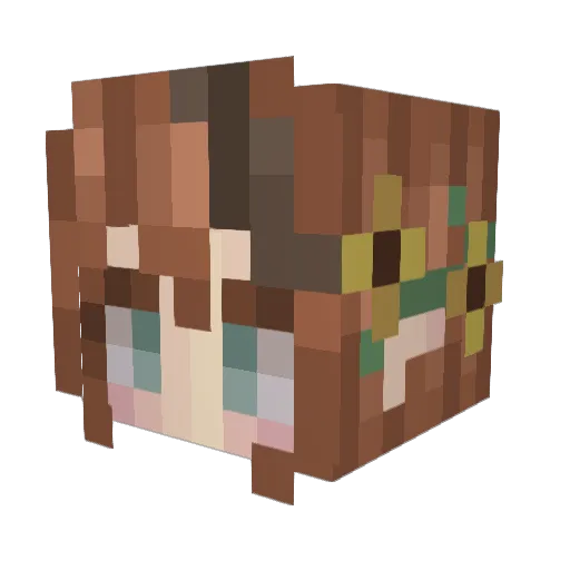 queen0flimb0 Minecraft avatar head, 3D render